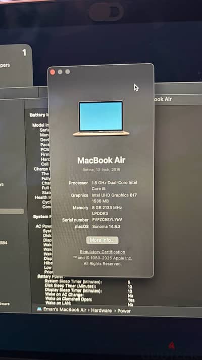 Macbook Air Retina, 13 inch, 2019