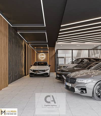 Car showroom for rent, 450 sq m, in a prime mall - directly on 90th Street - Fifth Settlement