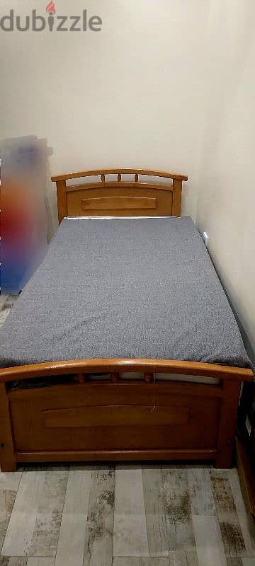سرير خشب زان جديد مع مرتبة و( بطانية هدية ) للتواصل واتساب 01121489121