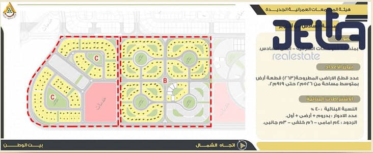 ارض للبيع بيت الوطن مرحله 10 التوسعات الشرقيه
