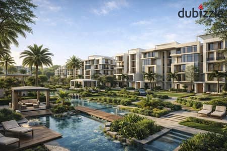 Apartments for sale in New October شقة 3 غرف 130م بإطلالة ساحرة على قلب كمبوند إطلالة – أكتوبر الجديدة بمقدم يبدا ب10% وقسط بيوصل ل12 سنة