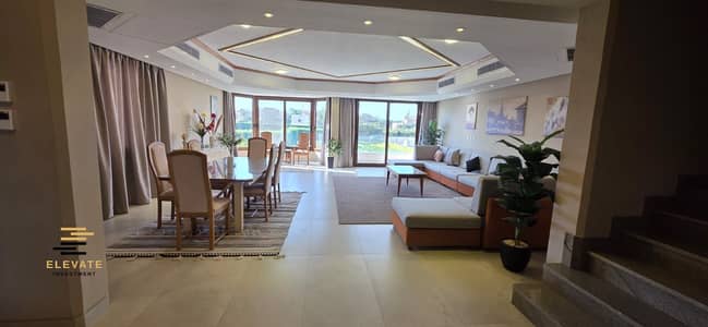 Twin House Villa for Rent Furnished in Al Tagamo'a Al Khames Top View Compound