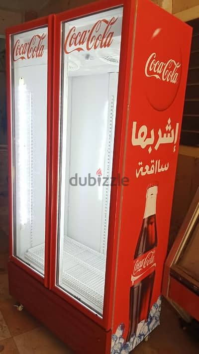 ثلاجه كولا بابين جديده حديثه شحن شركه