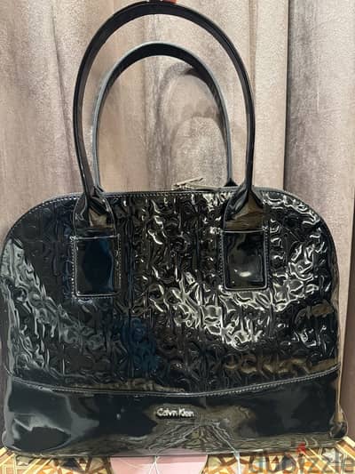 calvin klein black handbag new