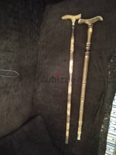 2 عكاز قديم زان شغل فاخر