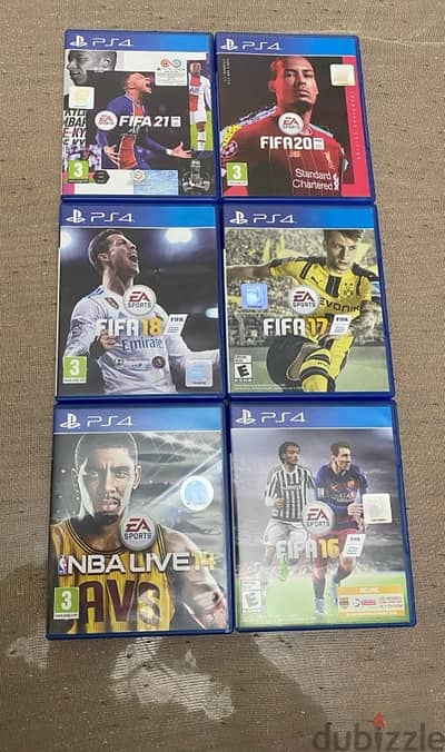 ps4 games CD  العاب بلايستيشن 4 fifa و nba