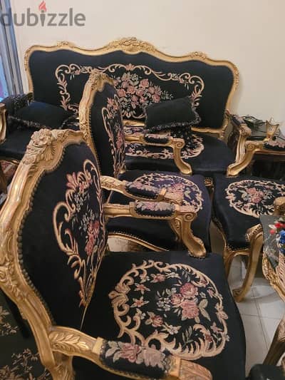صالون خشب زان عموله أقل من نصف الثمن