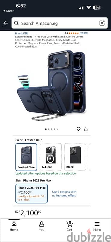ESR magnetic case for iPhone 17 pro max 2