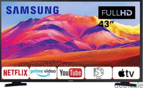 تليفزيون 43 بوصه سامسونج سمارت بدقة FHD مع ريسيفر داخلي  -T5300 LED