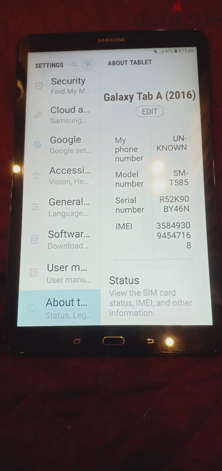 2 Samsung Galaxy Tab A6 (2016)65616928669443121