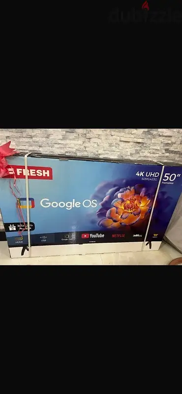 تلفزيون سمارت فريش ، مقاس 50 بوصة ، ليد ، دقة 4K UHD ، بلا - 50MU433G