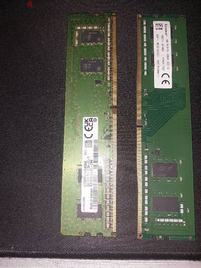 رام DDR4 4×2 8 مفيش قطاعي الاثنين مع بعض ب1300
