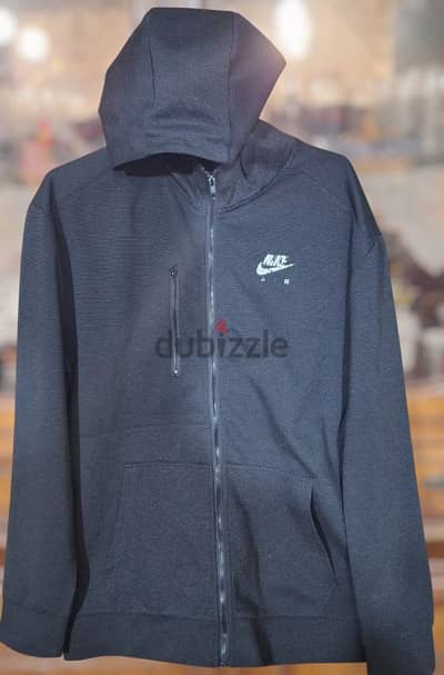 Original Nike Air Black Full-Zip Hoodie