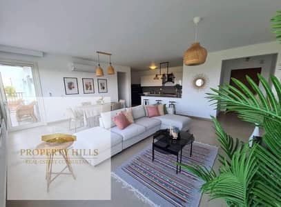 شاليه للبيع بروف خاص sea view  داخل قريه  Almaza Bay بالتقسيط علي7سنين