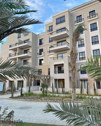 Fully finished apartment with ACs, Ready to move, for sale in Sheikh Zayed inside Village West, next to Arkan Plaza.