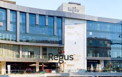 Fully furnished office space for rent in Arabella New Cairo  for 1 person with everything taken care of