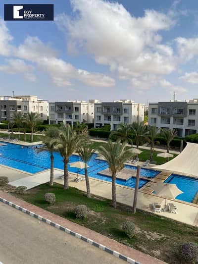 With Prime View Fully Finished and Furnished Apartment for sale in Amwaj - North Coast