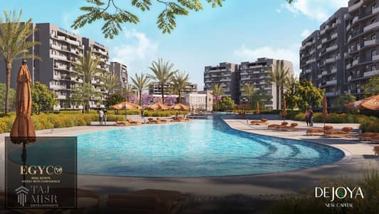 Apartment in an exceptional location in the heart of R8 in the New Capital with a distinctive view within a fully serviced compound