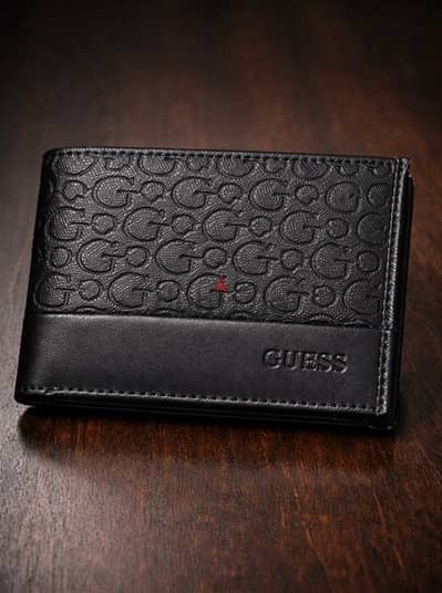 محفظة جلد رجالي ماركة Guess