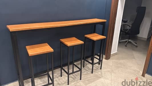 3 Chair Coffee High Table