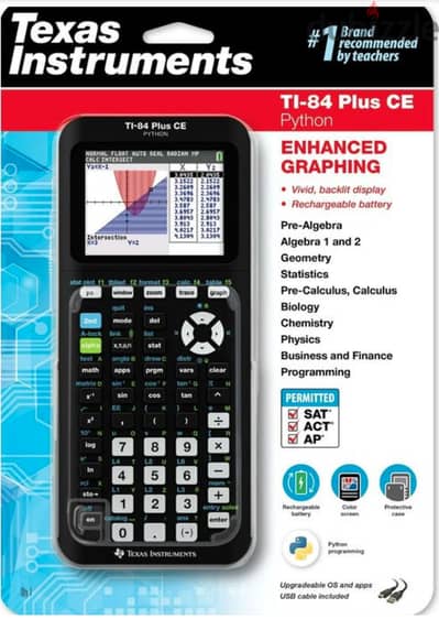 Texas Instruments TI-84 Plus CE Graphing Calculator with Python , Blac
