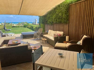 توين هاوس للبيع مساحه ١٨٠ متر اول صف بحر تلال الساحل الشمالي telal north coast