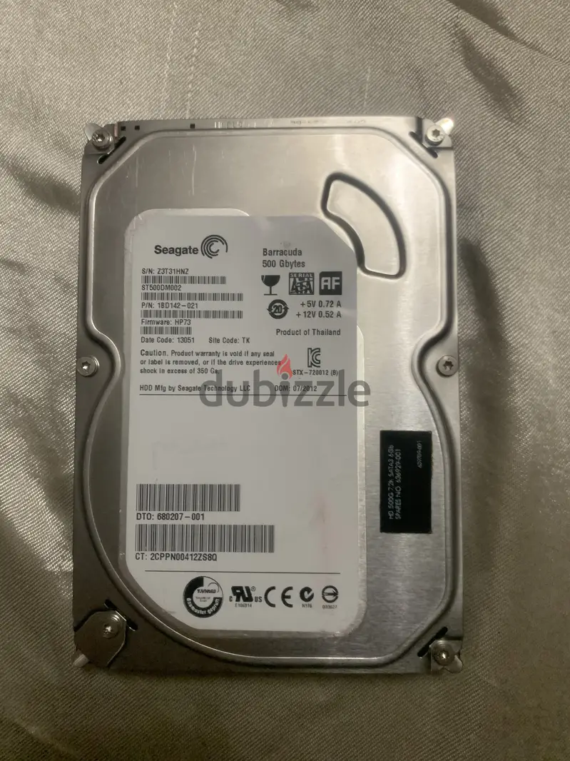 HDD pc 500GB بالالعاب