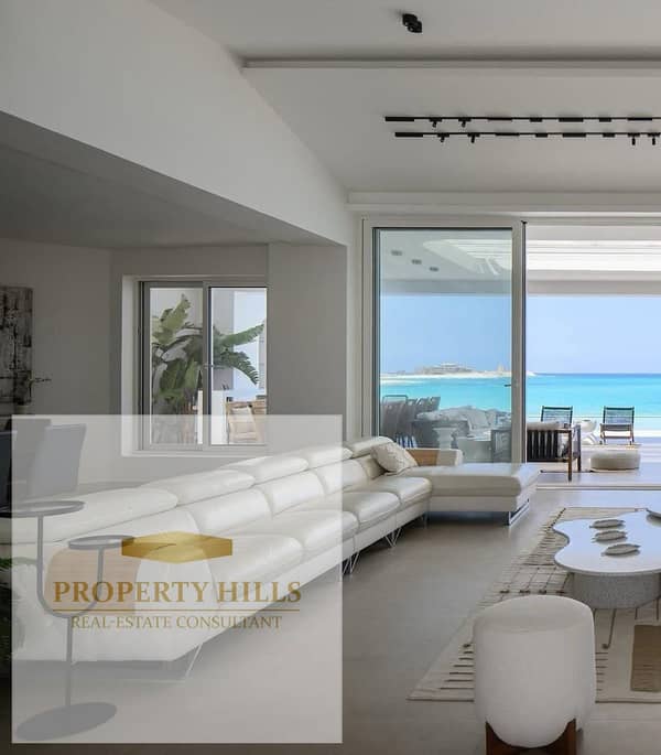 Villa for sale at the old price, all overlooking the sea, with a private pool in Sidi Hanish from El Abd