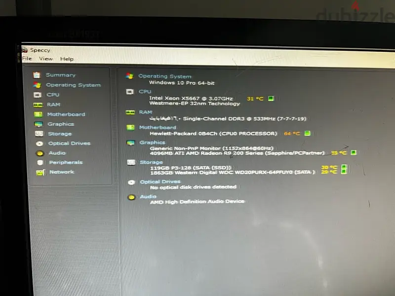 Complete Computer Set with Monitor and Desk