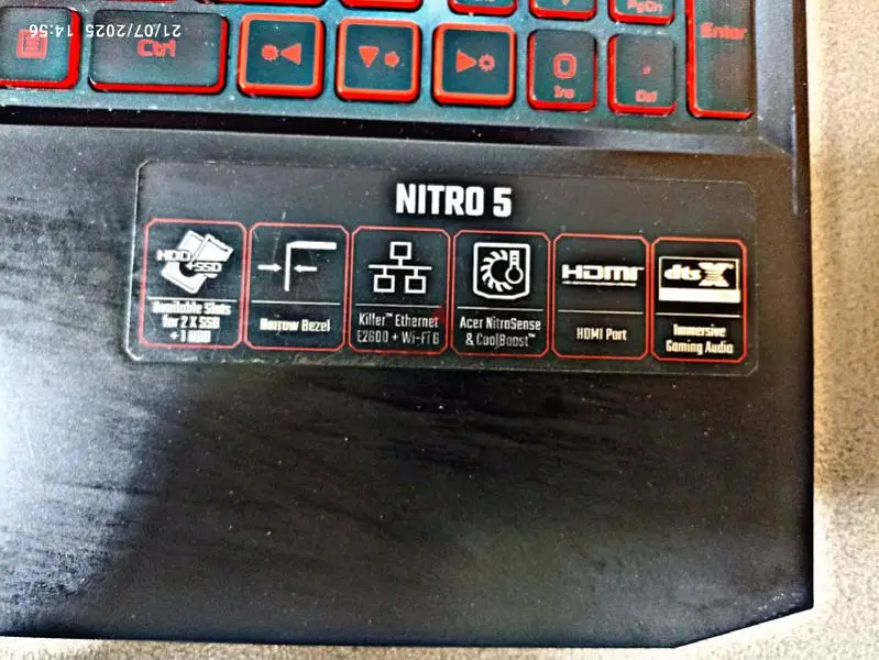 Acer Nitro 5 - Intel Core i7-10750H65619895596290125
