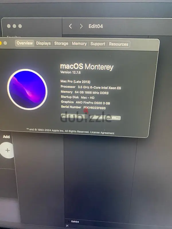 Mac Pro (Late 2013) - 64GB RAM - Powerful Performance for Video Editing65619901634561123