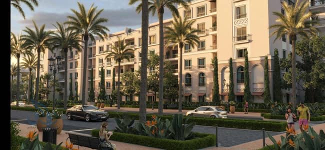 شقه بحديقه متشطبه بالتكيفات للبيع بسعر مميز وتكمله اقساط كومباوند village west