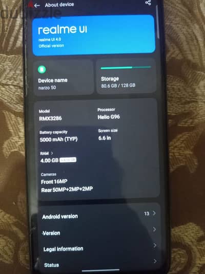 Realme narzo 50