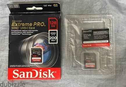 128GB Memory Card Scandisk جديد