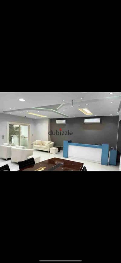 Furnished office 250 meters for rent on a main street, luxury office furnishings