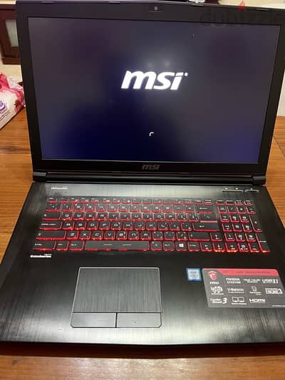 جهاز لابتوب - 17.3 MSI GE72 Apache Pro - حاله ممتازه