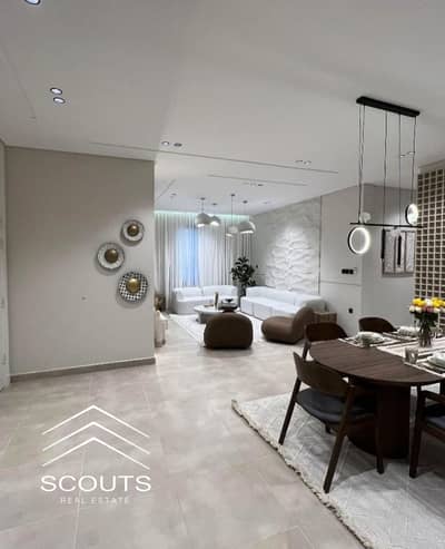 A fully finished apartment of 160m is offered for sale in installments over 15 years in Talala compound opposite Madinaty City and next to Sodic East