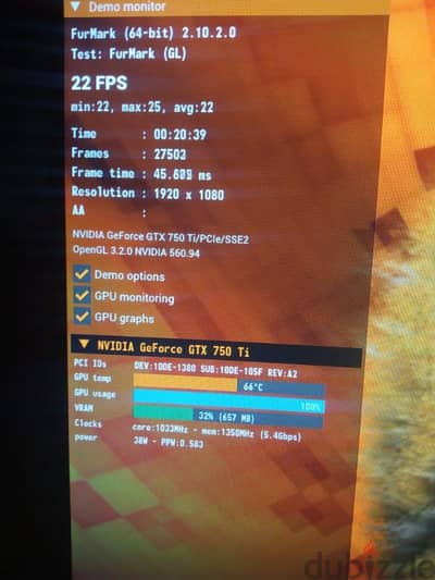 كارت شاشه Gtx750ti