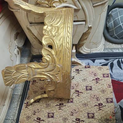 دعامة / علاقة ستارة سرير خشب دمياطي