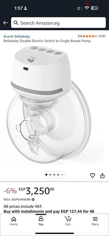 Bella baby pump