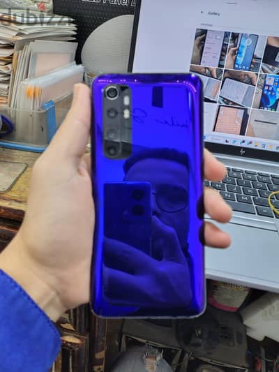 Xiaomi Mi Note 10 Lite 8/128 شاومي نوت 10 + العلبة والشاحن والجراب