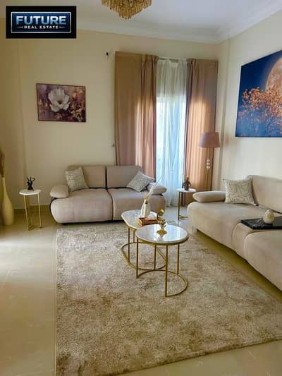 215 m apartment + 320 m garden with facilities in Akasia compound in the Fifth Settlement in front of Rehab Gate 6