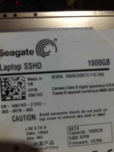 Laptop SSHD 1000GB
