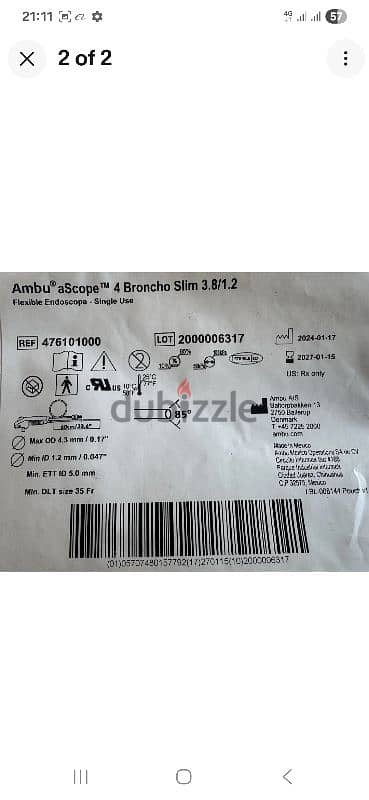 Ambu A-View Broncho Scope 4 Tablet 1