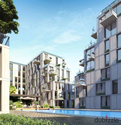 Fully finished apartment for sale next to Z Gate Mall in the heart of Sheikh Zayed City – Sky Ramp Compound.