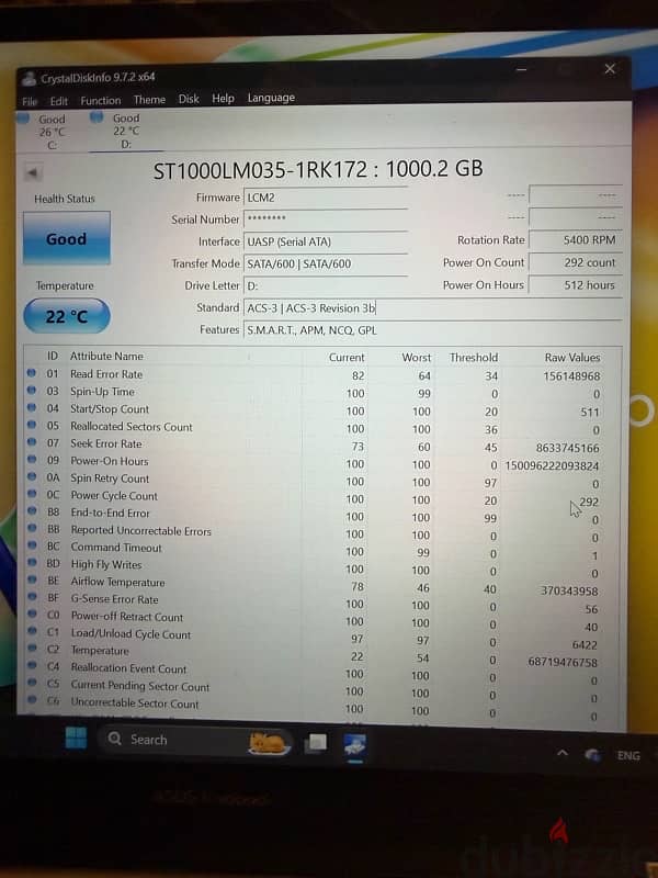 Hdd 1TB 2.5 inch 1