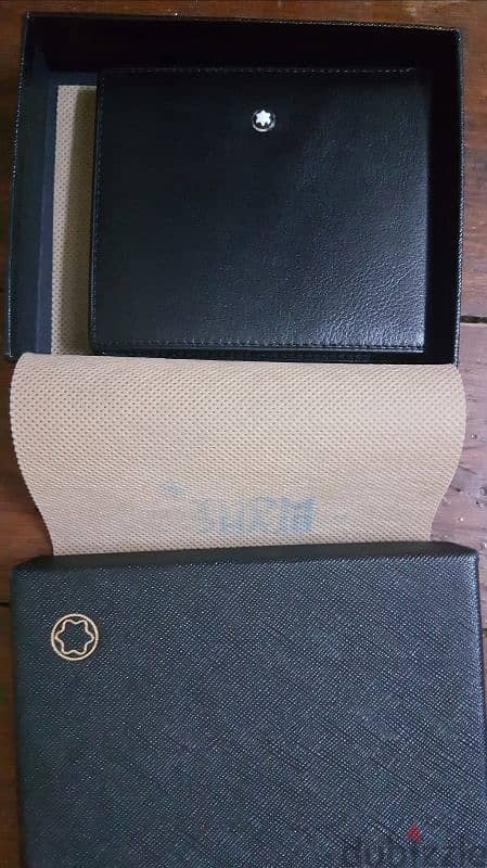 Montblanc original leather wallet 1