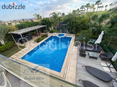 Villa for sale in Al Rabwa, Sheikh Zayed, on the main golf course, modern finishing