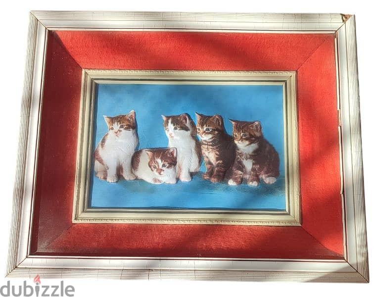 The "Five Cats" 3D Frame 1