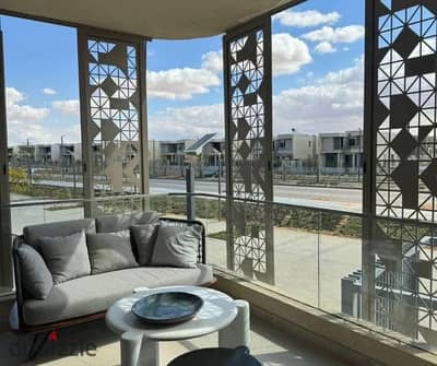 fully finished garden apartment  ready to move  with prime location for resale  in  Badya Palm Hills
